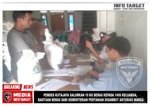 Pemdes Kutajaya Salurkan 10 Kg Beras kepada 1456 Keluarga, Bantuan Beras dari Kementerian Pertanian Disambut Antusias Warga