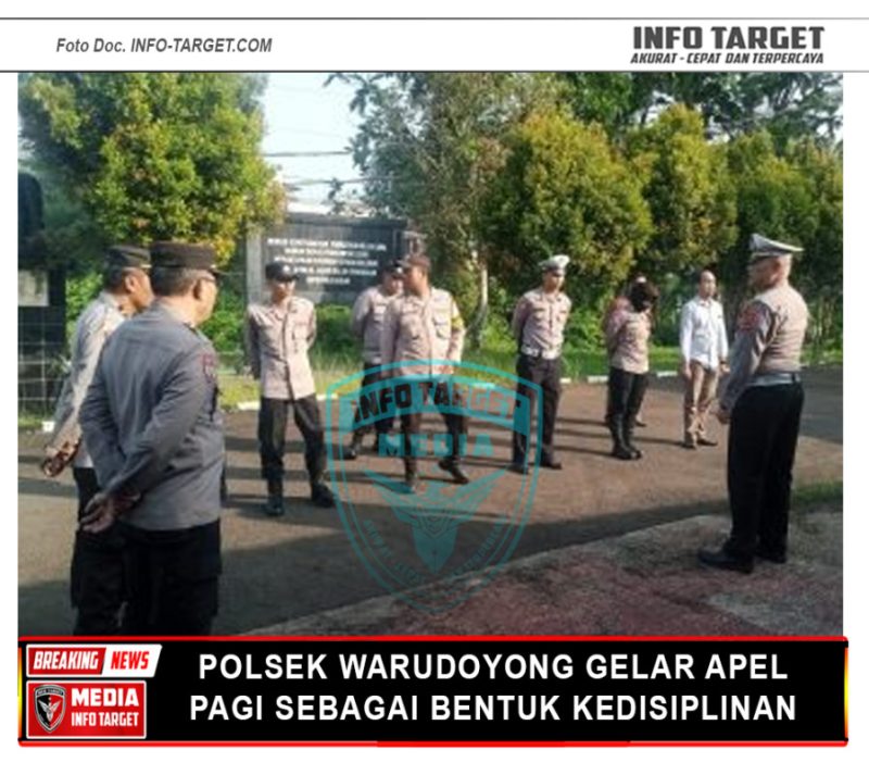 Polsek Warudoyong Gelar Apel Pagi Sebagai Bentuk Kedisiplinan