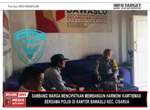 Sambang Warga Mencipatkan Membangun Harmoni Kamtibmas Bersama Polisi di Kantor Bawaslu Kec. Cisarua Bogor