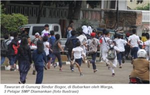 Warga Gunung Sindur Berhasil Cegah Tawuran, 3 Pelajar SMP Diamankan dan Diberi Hukuman