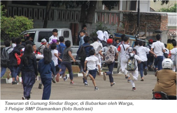 Warga Gunung Sindur Berhasil Cegah Tawuran, 3 Pelajar SMP Diamankan dan Diberi Hukuman