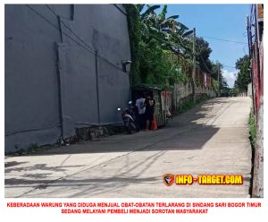 Keberadaan Warung yang Diduga Menjual Obat-obatan Terlarang di Sindang Sari Bogor Timur, Merasa Kebal Hukum