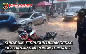 Sukabumi Terpuruk Hujan Deras Picu Banjir dan Pohon Tumbang di 32 Titik