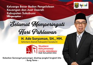 Keluarga Besar Badan Pengelolaan Keuangan dan Aset Daerah Kabupaten Sukabumi Rayakan Hari Pahlawan 2024