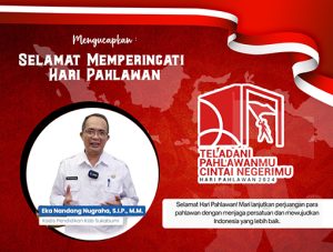 Kadis Pendidikan Sukabumi, Eka Nandang Nugraha, S.I.P., M.M., Ajak Generasi Muda Teladani Semangat Pahlawan pada Hari Pahlawan 2024