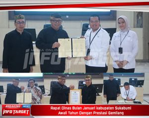 Rapat Dinas Bulan Januari kabupaten Sukabumi Awali Tahun Dengan Prestasi Gemilang