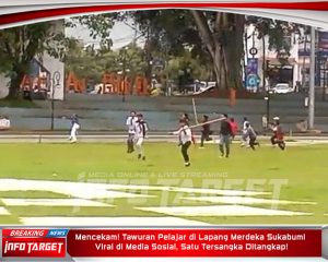 Mencekam! Tawuran Pelajar di Lapang Merdeka Sukabumi Viral di Media Sosial, Satu Tersangka Ditangkap!