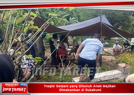 Tragis! Satpam yang Dibunuh Anak Majikan Dimakamkan di Sukabumi