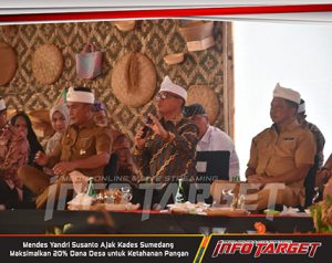 Mendes Yandri Susanto Ajak Kades Sumedang Maksimalkan 20% Dana Desa untuk Ketahanan Pangan
