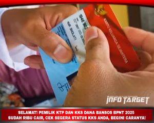 SELAMAT! PEMILIK KTP DAN KKS DANA BANSOS BPNT 2025 RP600 RIBU CAIR, CEK SEGERA STATUS KKS ANDA, BEGINI CARANYA!