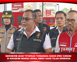 BARESKRIM AKAN TETAPKAN TERSANGKA KASUS SPBU CURANG DI SUKABUMI MINGGU DEPAN, EMPAT SAKSI TELAH DIPERIKSA
