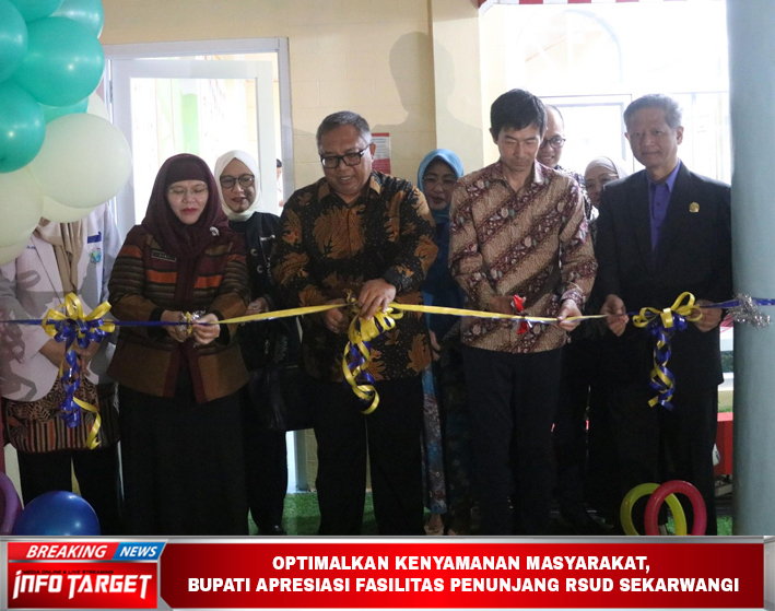 OPTIMALKAN KENYAMANAN MASYARAKAT, BUPATI APRESIASI FASILITAS PENUNJANG RSUD SEKARWANGI