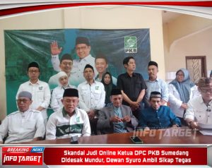 Skandal Judi Online Ketua DPC PKB Sumedang Didesak Mundur, Dewan Syuro Ambil Sikap Tegas
