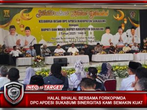 HALAL BIHALAL BERSAMA FORKOPIMDA, DPC APDESI SUKABUMI SINERGITAS KAMI SEMAKIN KUAT
