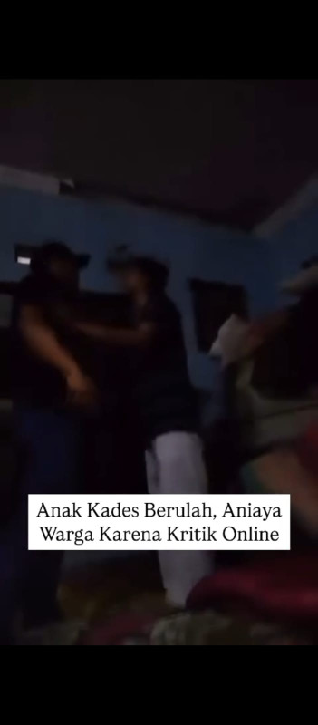 MERASA KEBAL HUKUM ANAK KADES ADE ENDANG SARIPUDIN KLAPANUNGGAL MENGANIAYA DAN MENGINTIMIDASI WARGANYA