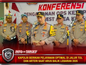 KAPOLRI BERIKAN PELAYANAN OPTIMAL DI JALUR TOL DAN ARTERI SAAT ARUS BALIK LEBARAN 2025