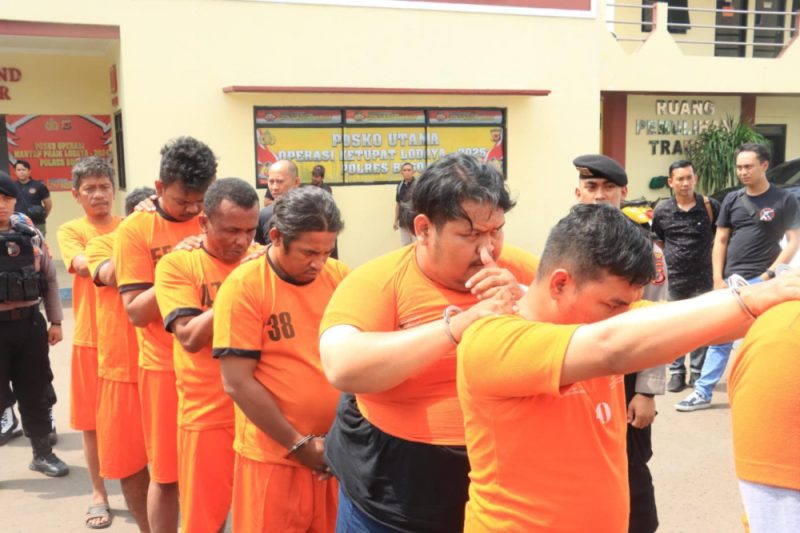 Polres Bogor Bersama Polresta Bogor Kota Ungkap Kasus Premanisme, 9 Orang di gelandang dan Diamankan Puluhan Kendaraan Disita