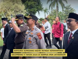 Kapolres Sumedang Hadiri Retreat Kepemimpinan Gelombang II Tahun 2025 Resmi Dibuka di Kampus IPDN Jatinangor