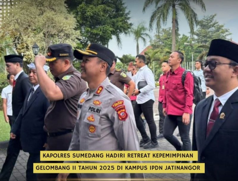 Kapolres Sumedang Hadiri Retreat Kepemimpinan Gelombang II Tahun 2025 Resmi Dibuka di Kampus IPDN Jatinangor
