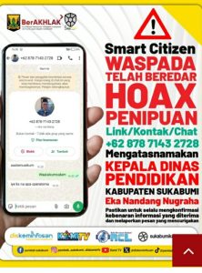 WASPADA PENIPUAN MENGATASNAMAKAN KADIS PENDIDIKAN KABUPATEN SUKABUMI