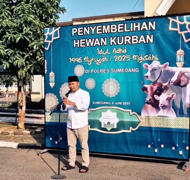 Polres Sumedang Gelar Shalat Idul Adha dan Kurban 1446H