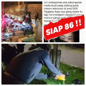 Tindak Lanjut Aduan Warga, Tim Raimas Polresta Bogor Kota Bubarkan Pemuda yang Konsumsi Miras