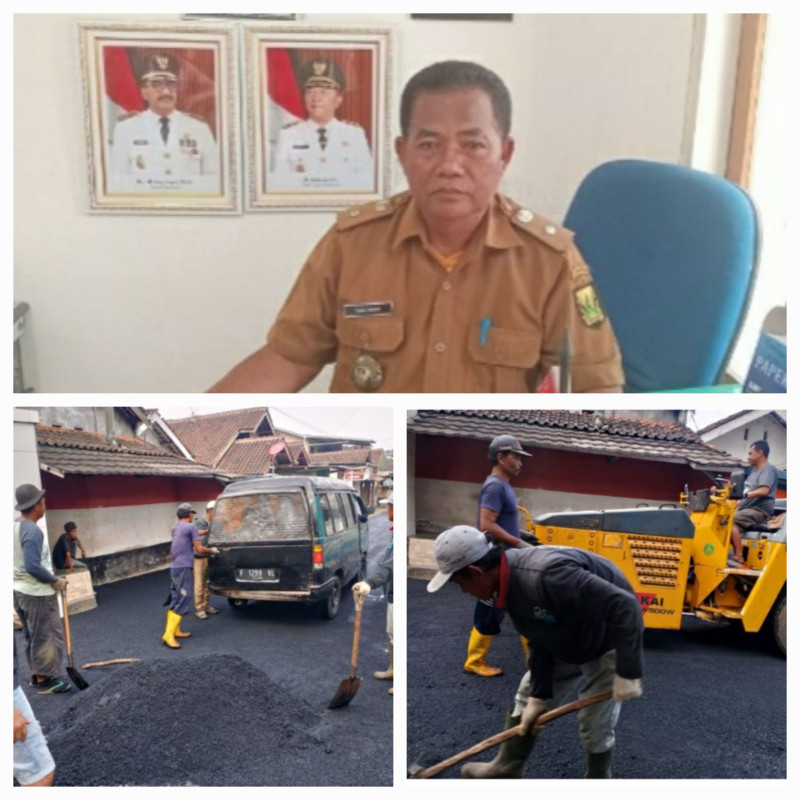 PEMDES SUKAMULYA KECAMATAN CIKEMBAR GENJOT PEMBANGUNAN DARI DANA DESA TAHAP I DAN II TAHUN ANGGARAN 2025