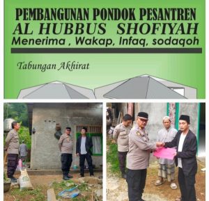 KAPOLRES SUKABUMI BERI SUMBANGAN UNTUK PONPES AL HUBBUS SHOFIYAH, DUKUNG PENDIDIKAN ISLAM DAN PEMBANGUNAN