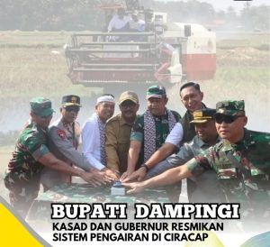 KASAD DAN GUBERNUR JABAR RESMIKAN SISTEM IRIGASI MODERN DI SUKABUMI, PETANI SIAP PANEN TIGA KALI SETAHUN