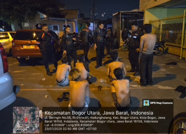 Polresta Bogor Kota Gagalkan Aksi Tawuran, Amankan Pemuda Bersenjata Tajam