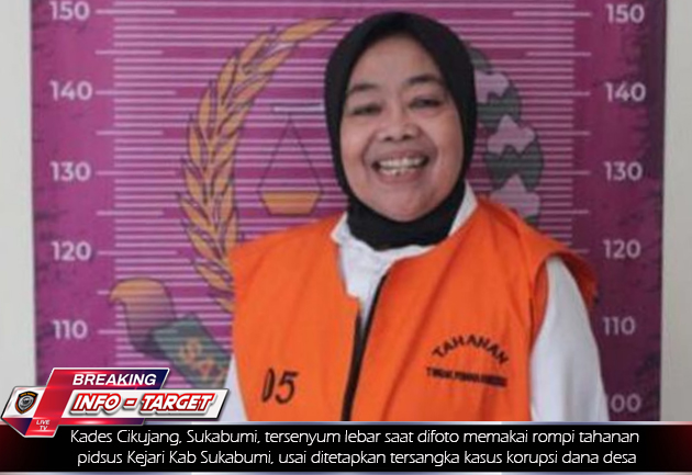Senyum Kades Cikujang Saat Ditahan Kasus Korupsi Rp 500 Juta, Posyandu Dijual Rp 45 Juta