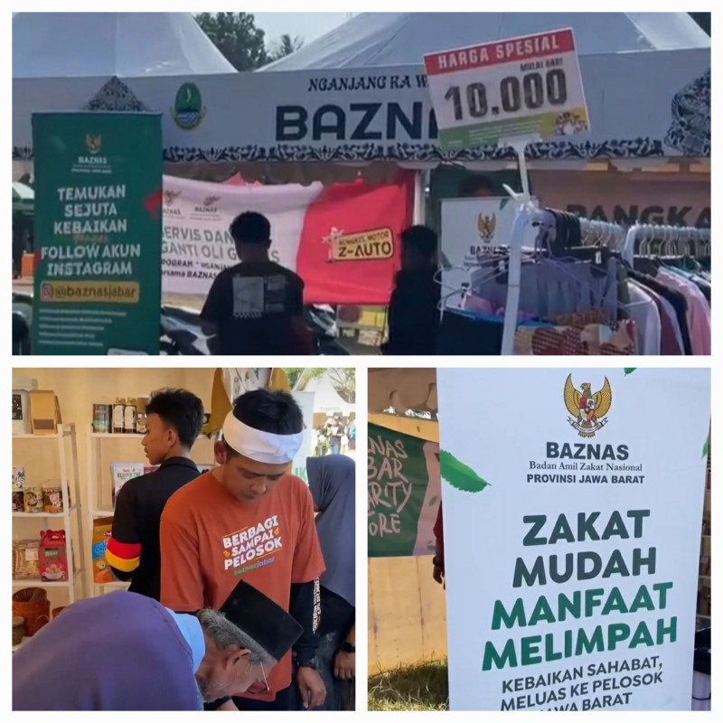 BAZNAS KABUPATEN SUKABUMI MERIAHKAN KEGIATAN “NGANJANG KA WARGA” DENGAN LAYANAN GRATIS DAN DONASI UNIK