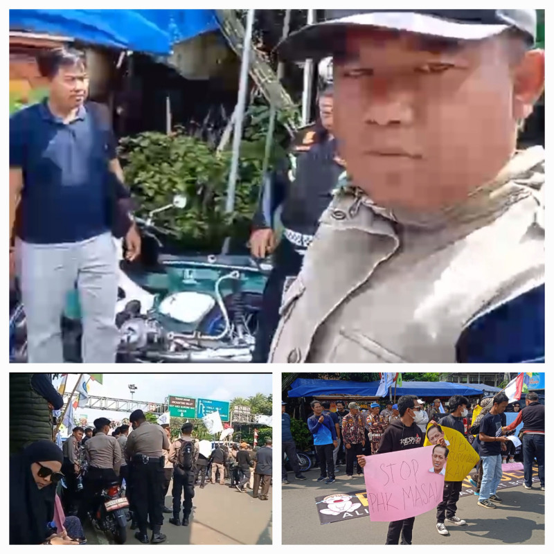 DEMO WARGA DI PUNCAK, RATUSAN ORANG TURUN KE JALAN PROTES KEBIJAKAN LINGKUNGAN HIDUP
