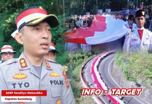 BENDERA MERAH PUTIH SEPANJANG 1 KILOMETER MEMBENTANG DI CADAS PANGERAN SUMEDANG, SIMBOL PERLAWANAN DAN CINTA TANAH AIR