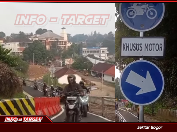 JALAN BATUTULIS BOGOR YANG PUTUS AKIBAT LONGSOR KINI KEMBALI TERBUKA UNTUK SEPEDA MOTOR