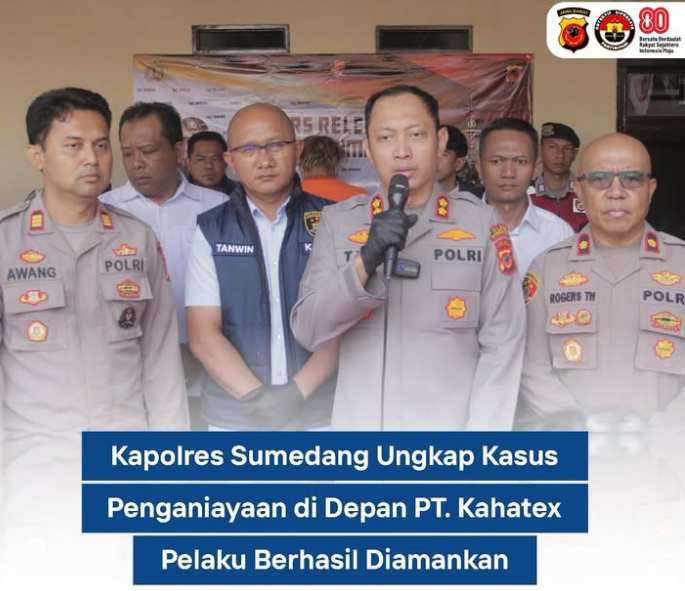 PELISIRAN POLRES SUMEDANG PENGANIAYAAN DI DEPAN PT. KAHATEX TERUNGKAP, PELAKU BERHASIL DIBEKUK DI RANCAEKEK
