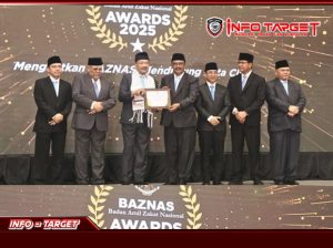 BUPATI SUKABUMI ASEP JAPAR RAIH PENGHARGAAN BAZNAS AWARD 2025 SEBAGAI KEPALA DAERAH PENDUKUNG GERAKAN ZAKAT