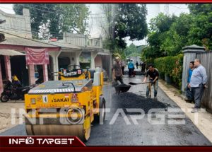 PEMBANGUNAN JALAN DAN DRAINASE JADI FOKUS UTAMA PEMDES GUNUNG SARI 2025