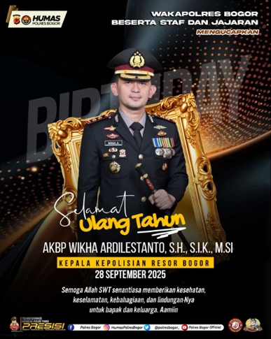 MEDIA INFO-TARGET SAMPAIKAN DOA DAN HARAPAN DI HARI ULANG TAHUN KAPOLRES BOGOR