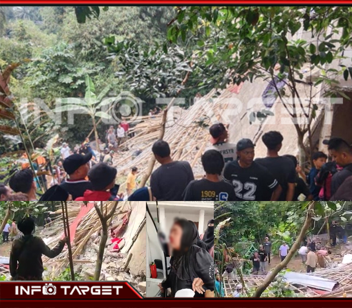 TRAGEDI MAJLIS TAKLIM DI CIOMAS BOGOR, PULUHAN WARGA JADI KORBAN BANGUNAN ROBOH AKIBAT LONGSOR