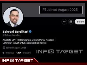 NASDEM TEGASKAN AKUN ‘SAHRONI BERDIKARI’ ADALAH PALSU DAN PROVOKATIF