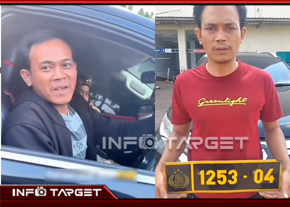 SOPIR MOBIL PAJERO BERPELAT POLRI YANG VIRAL NYALAKAN STROBO DITANGKAP POLISI TASIKMALAYA